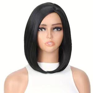 l Straight Syntheic Short Bob Wig